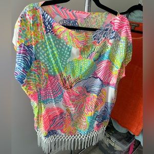 Lilly Pulitzer Fringe Top